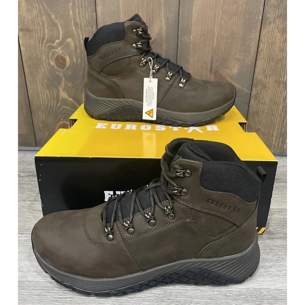 Eurostar EU2760 Trevor Slip/Oil Resistant Dark Brown Soft Toe Boots‎ Mens 11 NWT